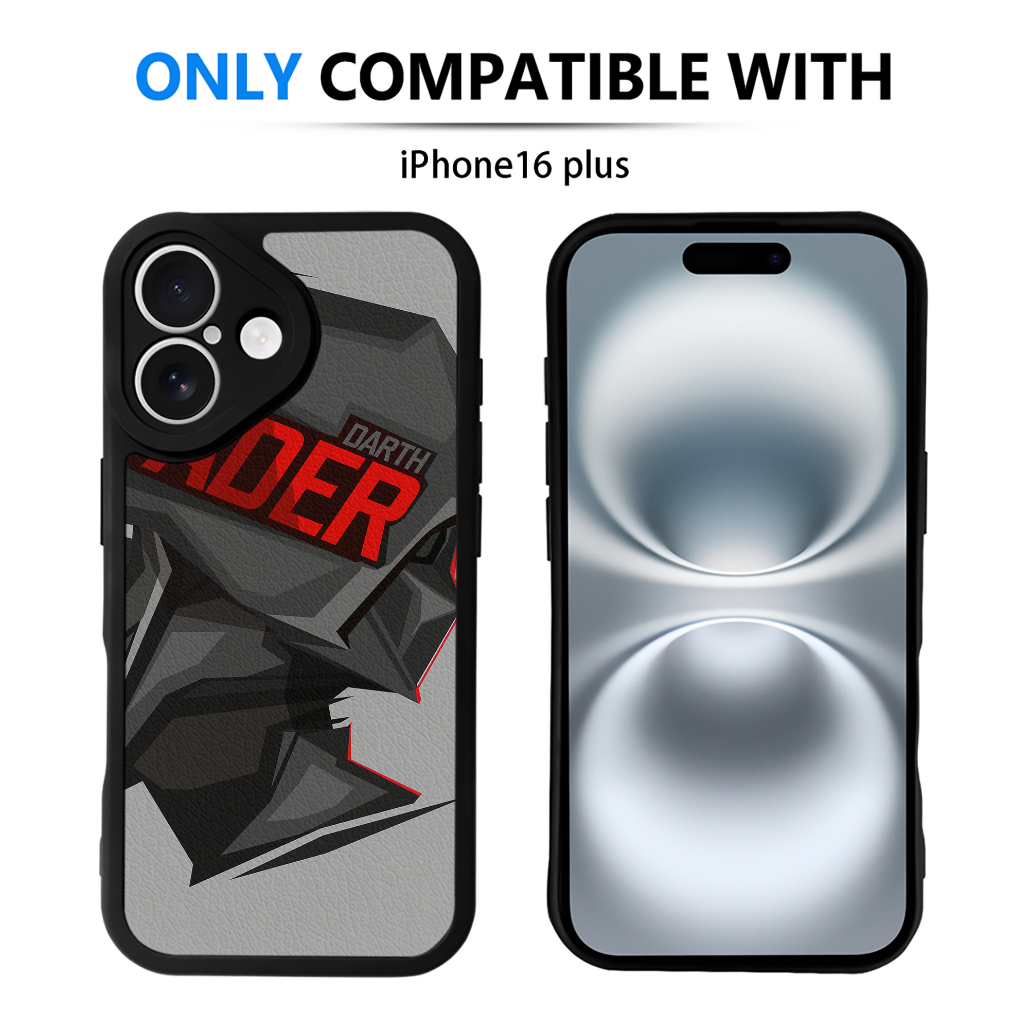 （画像用） スター・ウォーズ Star Wars 【iPhone 16シリーズ対応】シリコンスマホケース（レザー調） 材質：シリコン